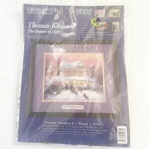 Thomas Kinkade‎ Victorian Christmas II Winter Cross Stitch Kit Candamar 50963